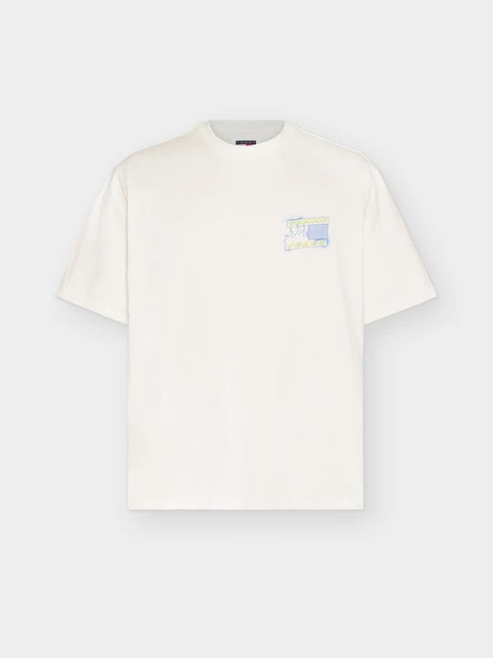 Zdjęcie produktu T-shirt z nadrukiem Tommy Jeans mleczny