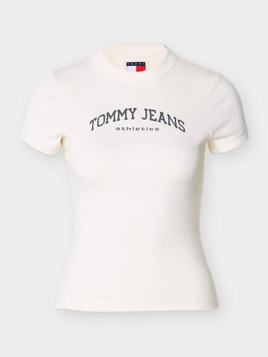 Zdjęcie produktu T-shirt z nadrukiem Tommy Jeans mleczny