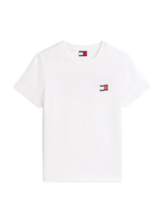 Zdjęcie produktu T-shirt z nadrukiem Tommy Jeans mleczny