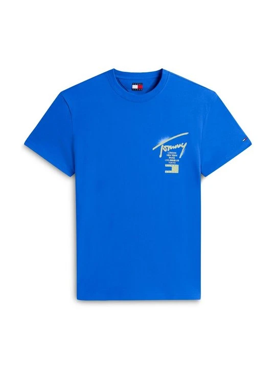 Zdjęcie produktu T-shirt z nadrukiem Tommy Jeans niebieski