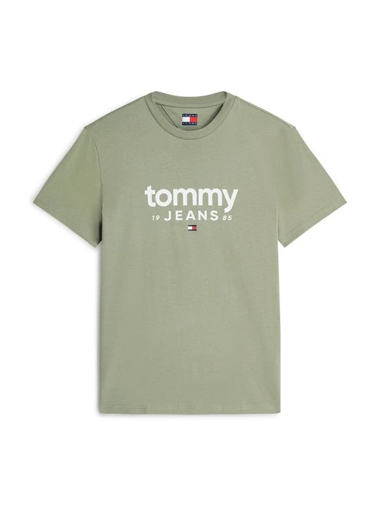 Zdjęcie produktu T-shirt z nadrukiem Tommy Jeans oliwkowy