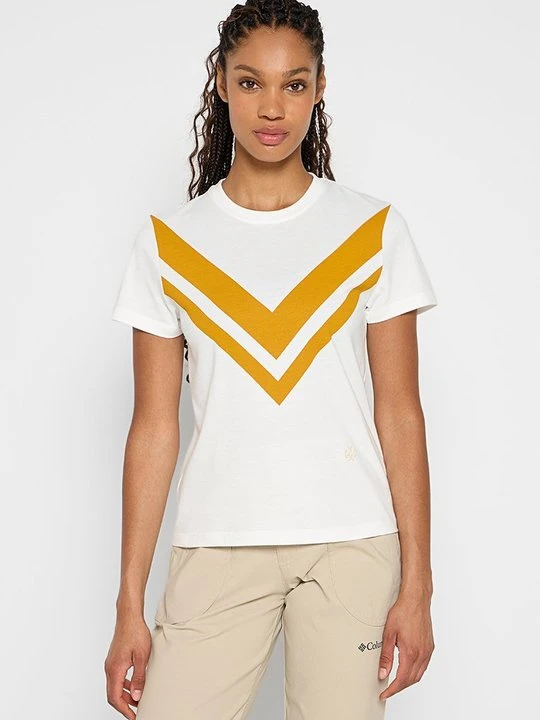 Zdjęcie produktu T-shirt z nadrukiem Tory Burch mleczny