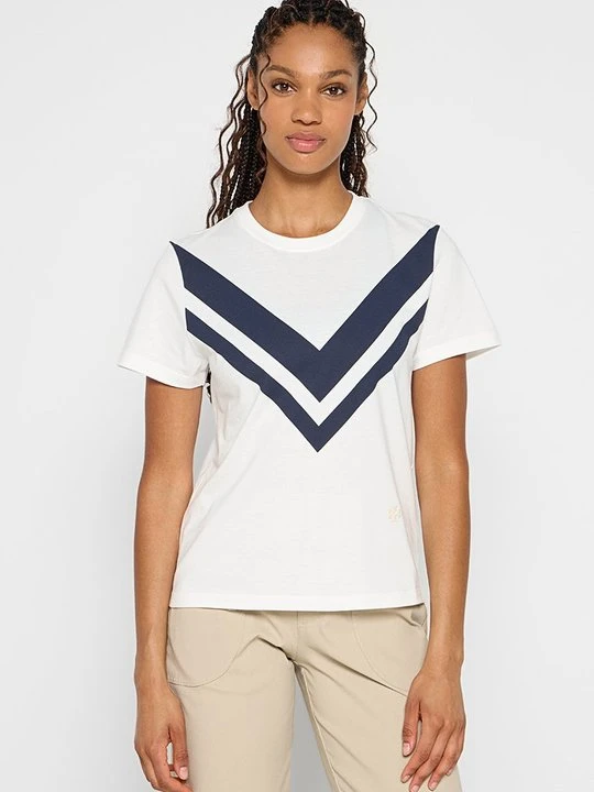 Zdjęcie produktu T-shirt z nadrukiem Tory Burch biały