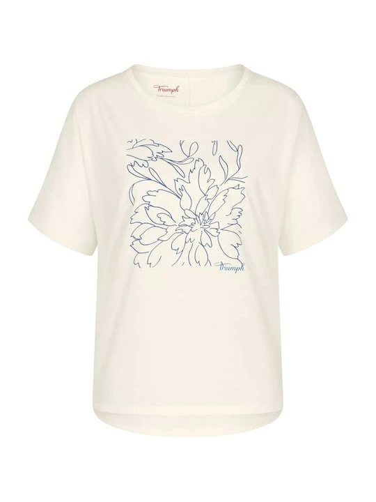 Zdjęcie produktu T-shirt z nadrukiem Triumph beżowy