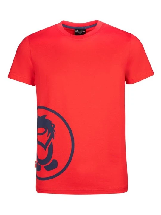 Zdjęcie produktu T-shirt z nadrukiem Trollkids czerwony