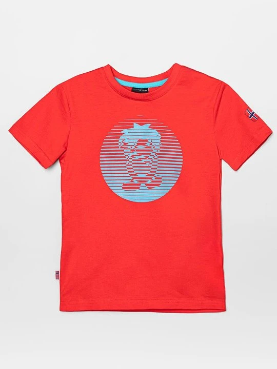 Zdjęcie produktu T-shirt z nadrukiem Trollkids czerwony