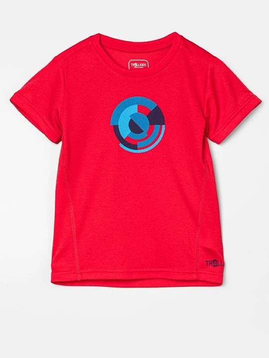 Zdjęcie produktu T-shirt z nadrukiem Trollkids czerwony