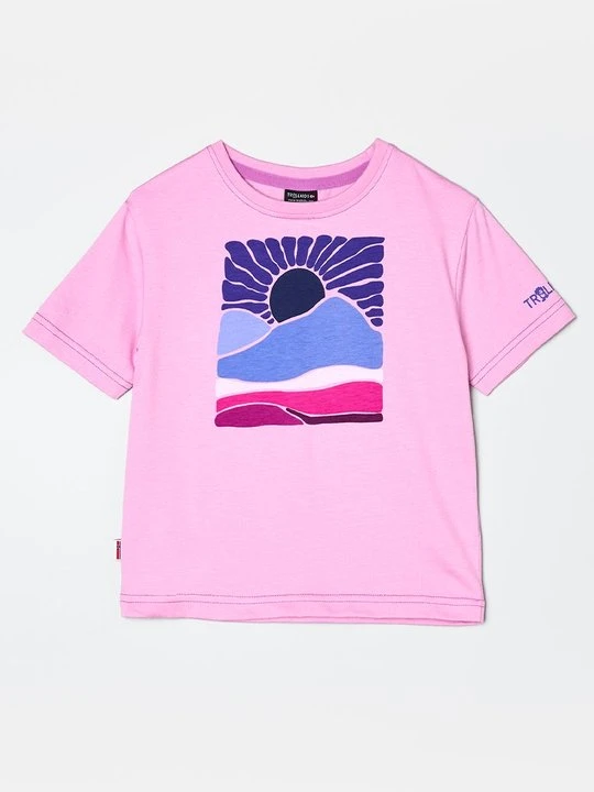 Zdjęcie produktu T-shirt z nadrukiem Trollkids różowy