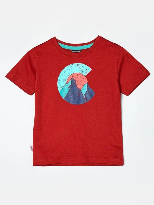 Zdjęcie produktu T-shirt z nadrukiem Trollkids czerwony