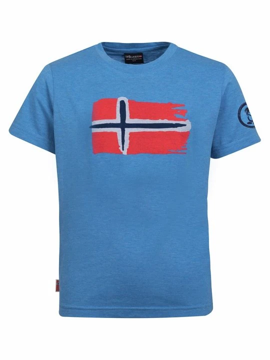 Zdjęcie produktu T-shirt z nadrukiem Trollkids jasnoniebieski