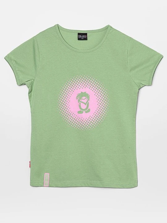 Zdjęcie produktu T-shirt z nadrukiem Trollkids jasnozielony