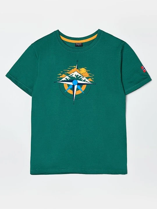 Zdjęcie produktu T-shirt z nadrukiem Trollkids zielony