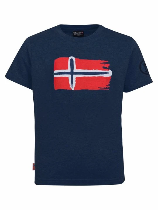 Zdjęcie produktu T-shirt z nadrukiem Trollkids granatowy
