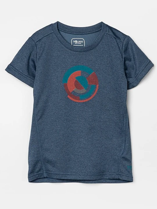 Zdjęcie produktu T-shirt z nadrukiem Trollkids niebieski