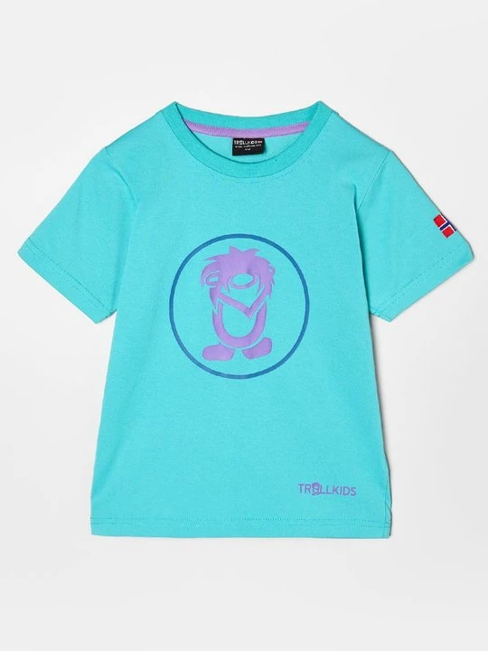Zdjęcie produktu T-shirt z nadrukiem Trollkids turkusowy