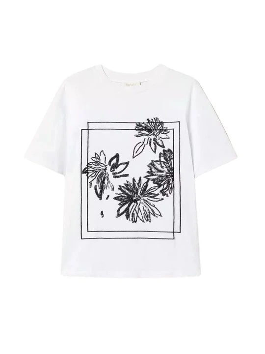 Zdjęcie produktu T-shirt z nadrukiem TWINSET biały