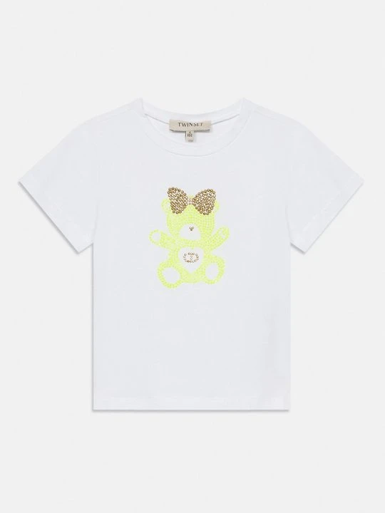 Zdjęcie produktu T-shirt z nadrukiem TWINSET żółty
