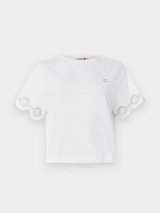Zdjęcie produktu T-shirt z nadrukiem TWINSET biały