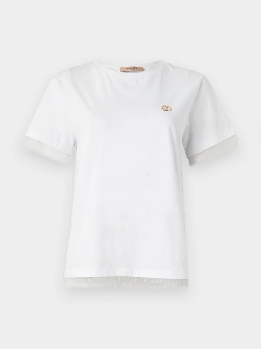 Zdjęcie produktu T-shirt z nadrukiem TWINSET biały