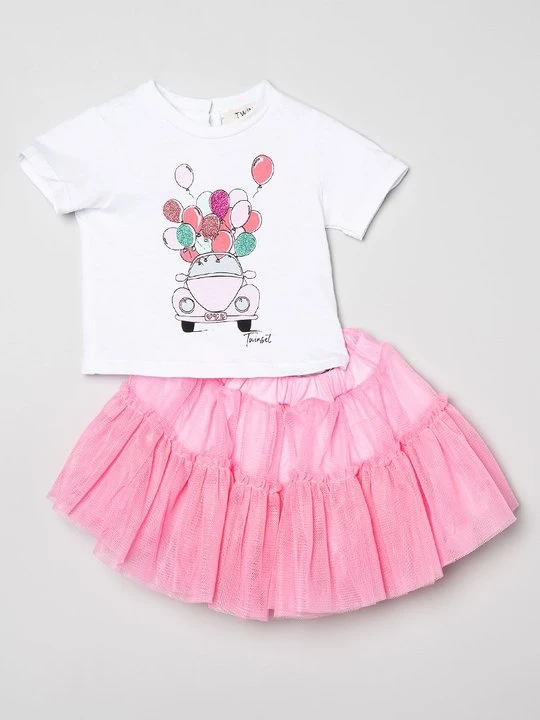 Zdjęcie produktu T-shirt z nadrukiem TWINSET różowy