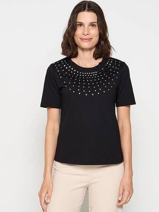 Zdjęcie produktu T-shirt z nadrukiem TWINSET czarny