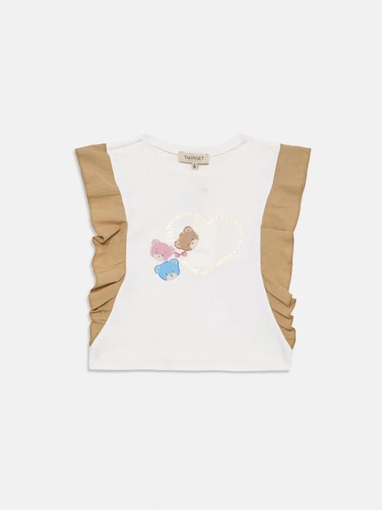 Zdjęcie produktu T-shirt z nadrukiem TWINSET biały