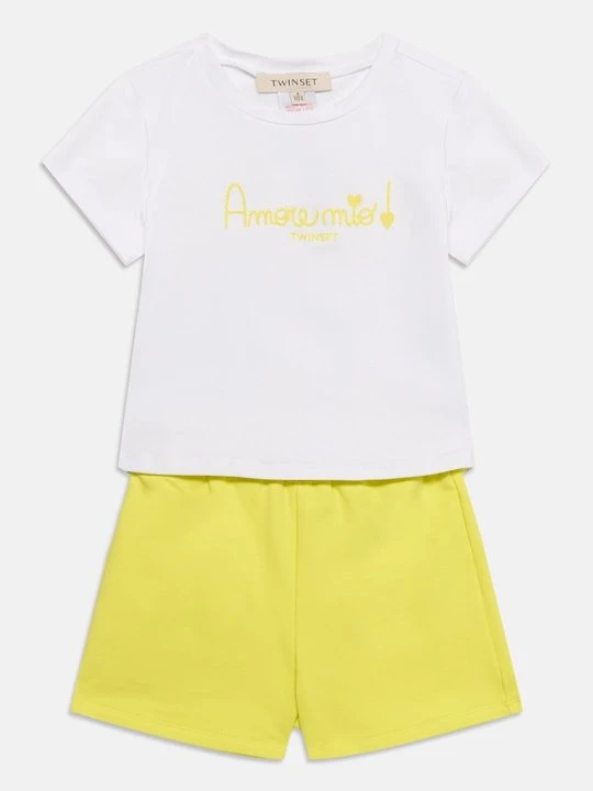 Zdjęcie produktu T-shirt z nadrukiem TWINSET mleczny