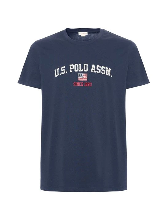 Zdjęcie produktu T-shirt z nadrukiem U.S. POLO ASSN. niebieski