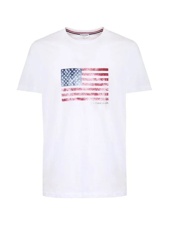 Zdjęcie produktu T-shirt z nadrukiem U.S. POLO ASSN. biały