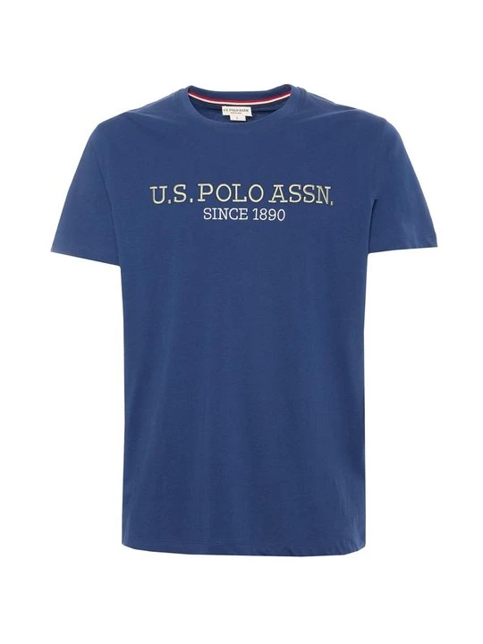 Zdjęcie produktu T-shirt z nadrukiem U.S. POLO ASSN. niebieski