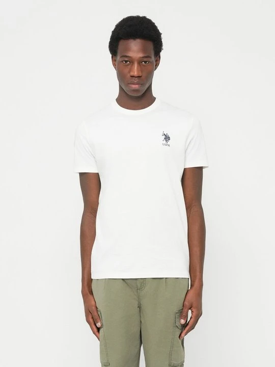 Zdjęcie produktu T-shirt z nadrukiem U.S. POLO ASSN. mleczny