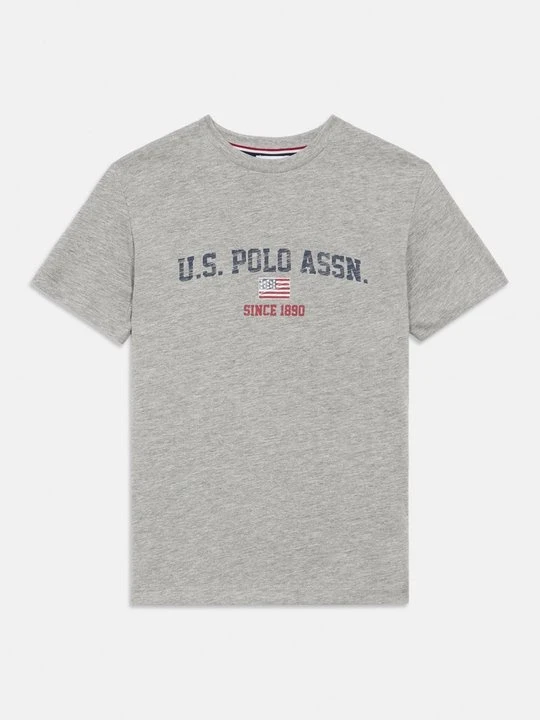 Zdjęcie produktu T-shirt z nadrukiem U.S. POLO ASSN. szary
