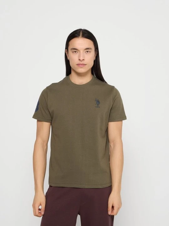 Zdjęcie produktu T-shirt z nadrukiem U.S. POLO ASSN. zielony