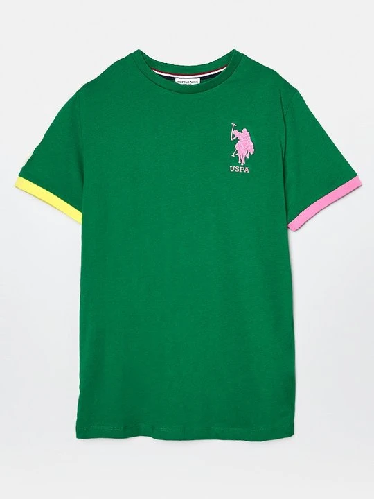 Zdjęcie produktu T-shirt z nadrukiem U.S. POLO ASSN. miętowy