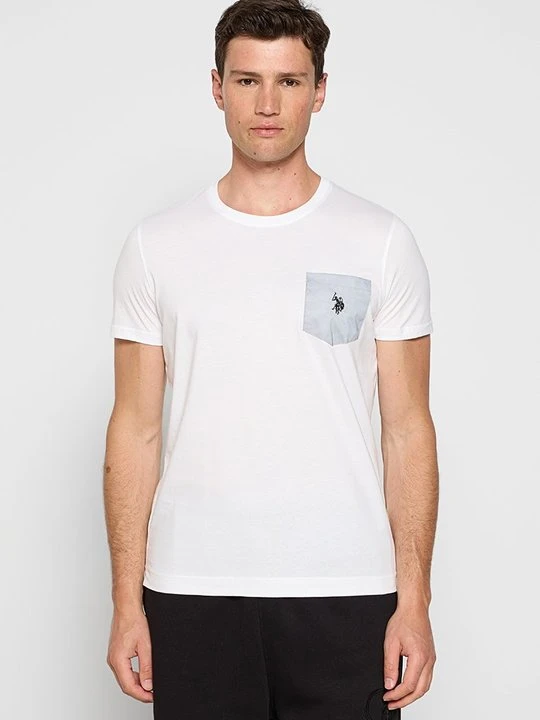 Zdjęcie produktu T-shirt z nadrukiem U.S. POLO ASSN. biały