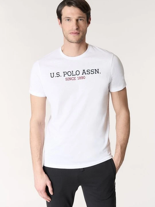 Zdjęcie produktu T-shirt z nadrukiem U.S. POLO ASSN. biały