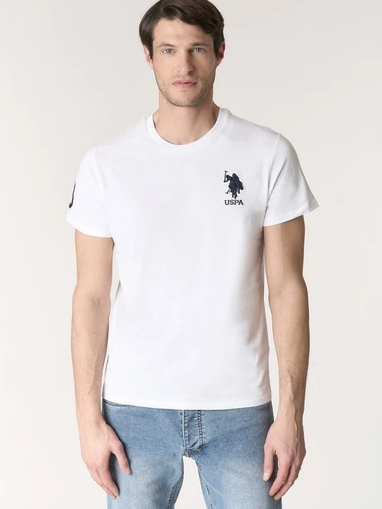 Zdjęcie produktu T-shirt z nadrukiem U.S. POLO ASSN. biały