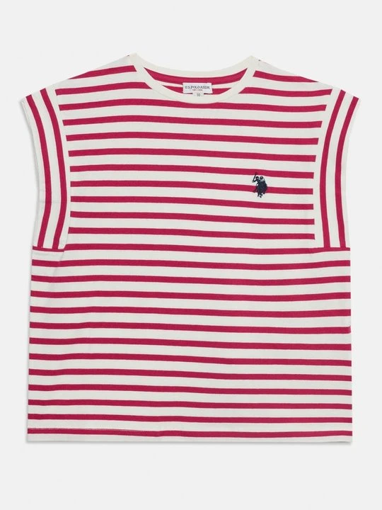 Zdjęcie produktu T-shirt z nadrukiem U.S. POLO ASSN. mleczny