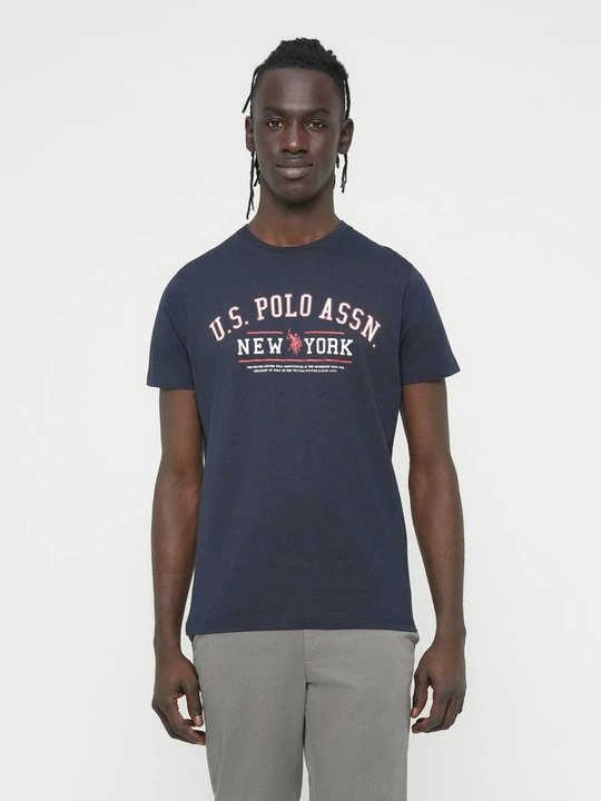 Zdjęcie produktu T-shirt z nadrukiem U.S. POLO ASSN. granatowy