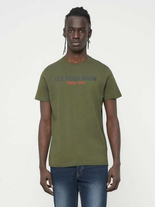 Zdjęcie produktu T-shirt z nadrukiem U.S. POLO ASSN. zielony