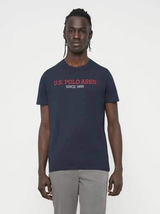 Zdjęcie produktu T-shirt z nadrukiem U.S. POLO ASSN. granatowy