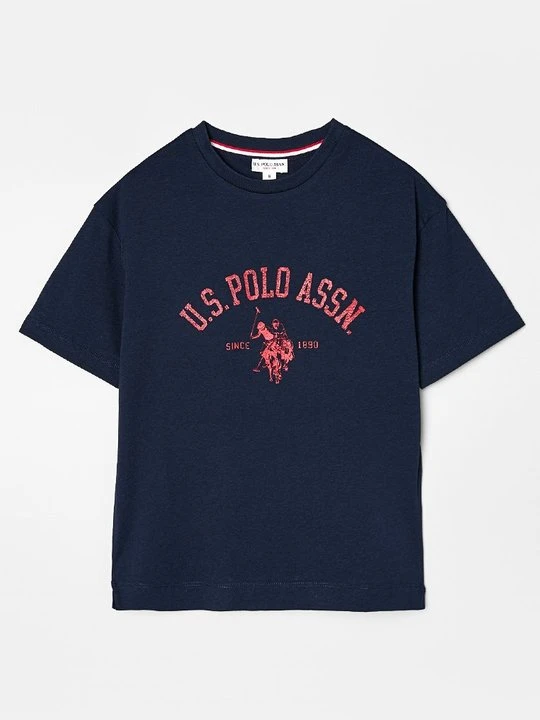 Zdjęcie produktu T-shirt z nadrukiem U.S. POLO ASSN. granatowy