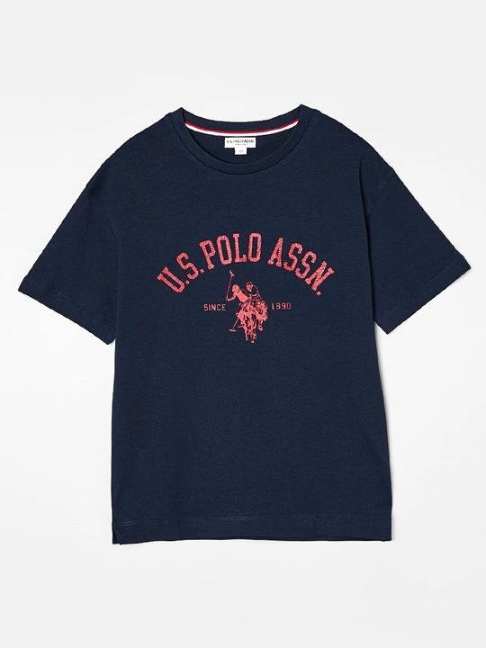 Zdjęcie produktu T-shirt z nadrukiem U.S. POLO ASSN. granatowy