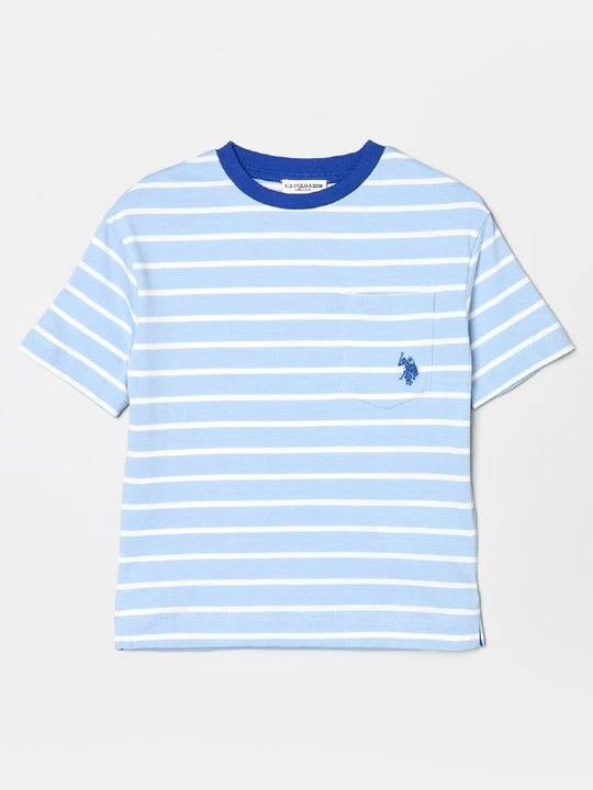Zdjęcie produktu T-shirt z nadrukiem U.S. POLO ASSN. jasnoniebieski
