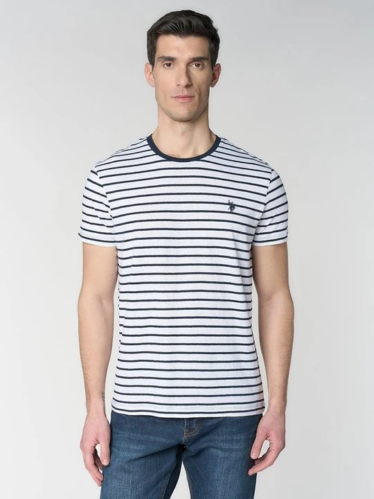 Zdjęcie produktu T-shirt z nadrukiem U.S. POLO ASSN. niebieski