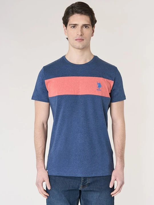 Zdjęcie produktu T-shirt z nadrukiem U.S. POLO ASSN. niebieski
