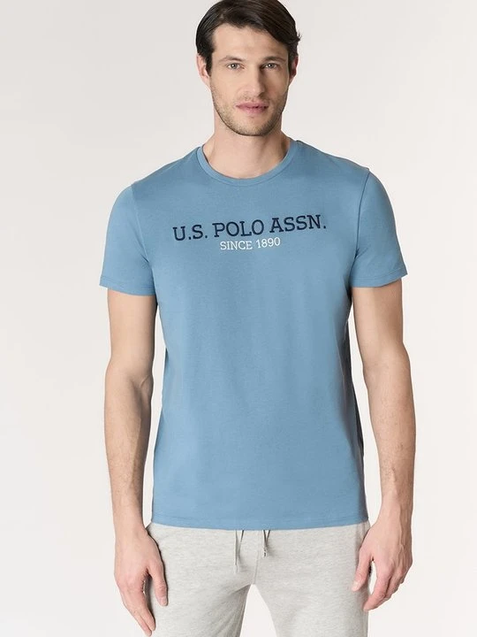 Zdjęcie produktu T-shirt z nadrukiem U.S. POLO ASSN. granatowy