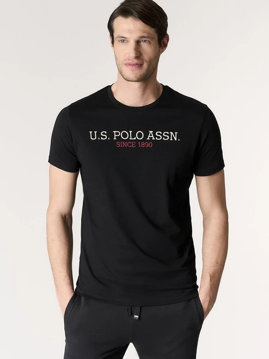 Zdjęcie produktu T-shirt z nadrukiem U.S. POLO ASSN. czarny