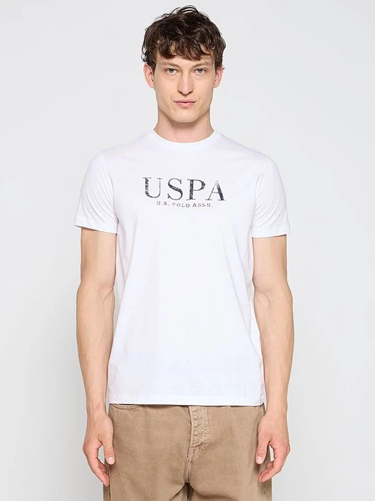 Zdjęcie produktu T-shirt z nadrukiem U.S. POLO ASSN. biały