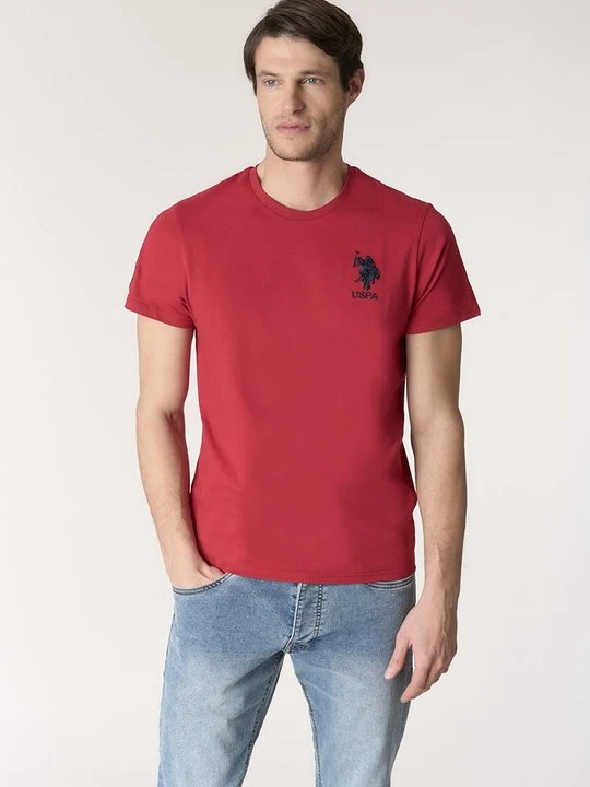 Zdjęcie produktu T-shirt z nadrukiem U.S. POLO ASSN. czerwony